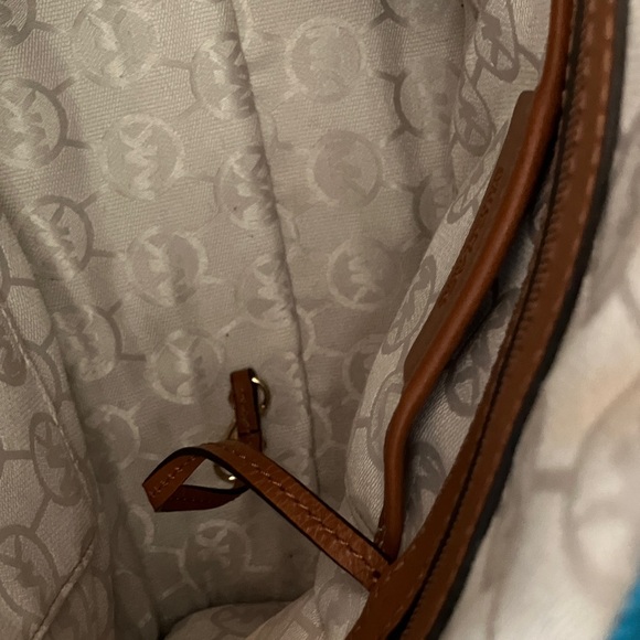 New michael kors hamilton canvas striped large north south tote bag stripe blue - Picture 15 of 15